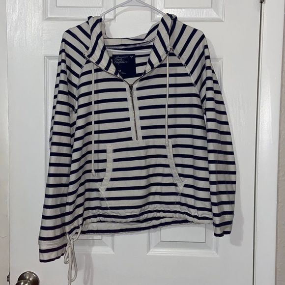 American Eagle Outfitters Tops - AE Nautical Zip Up